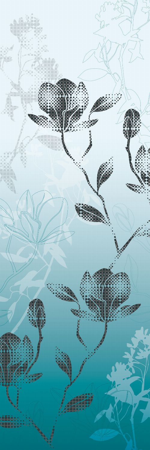 Bild: AP Panel - Mystic blossoms blue