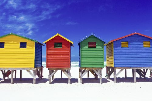 Bild: AP XXL2 - Colorful Houses - 150g Vlies (3 x 2.5 m)