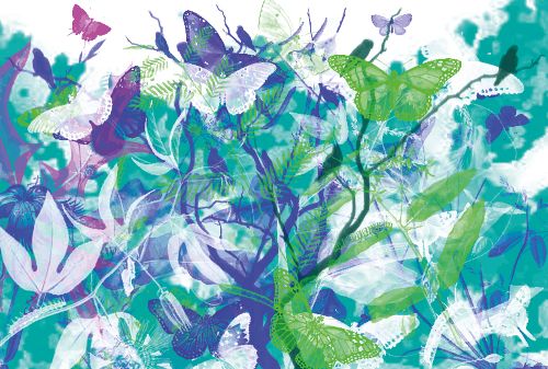 Bild: AP Digital - Butterfly Garden - SK Folie (2 x 1.33 m)