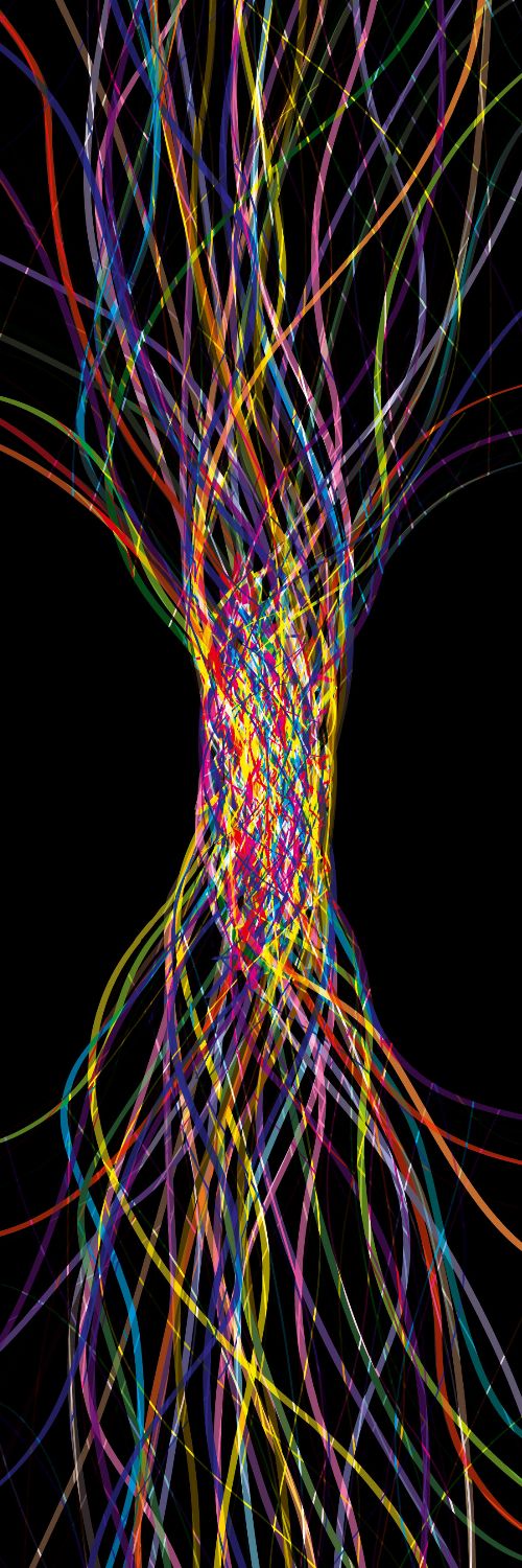 Bild: AP Panel - Cable tangle black, SK-Folie (Schwarz)