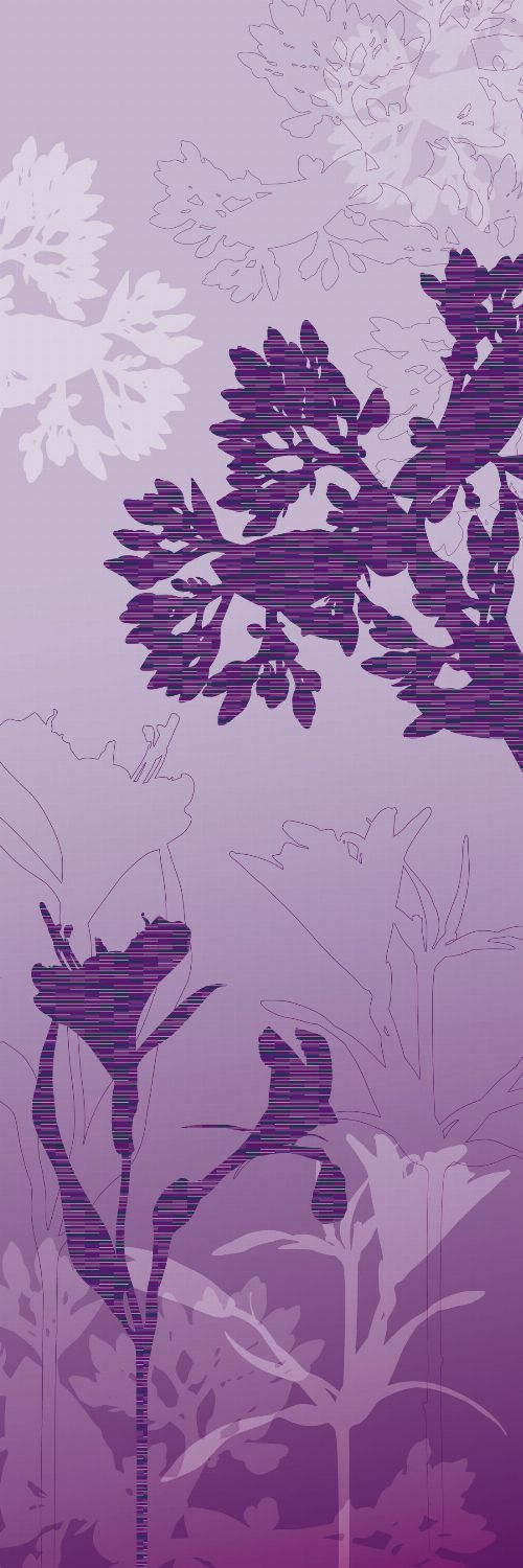Bild: AP Panel - Mystic blossoms violet, SK-Folie