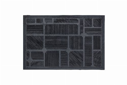 Bild: Gummimatte Structure Des. 001 (Schwarz; 45 x 75 cm)