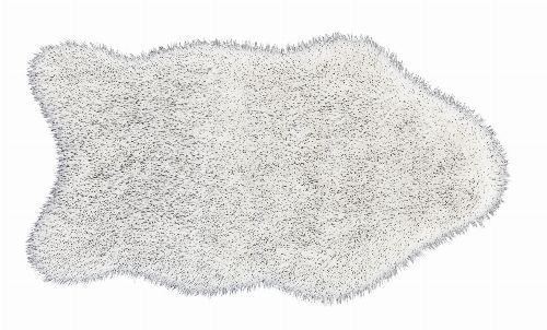 Bild: Astra Fell Teppich Mia - Shape (Schwarz/Weiß; 80 x 55 cm)