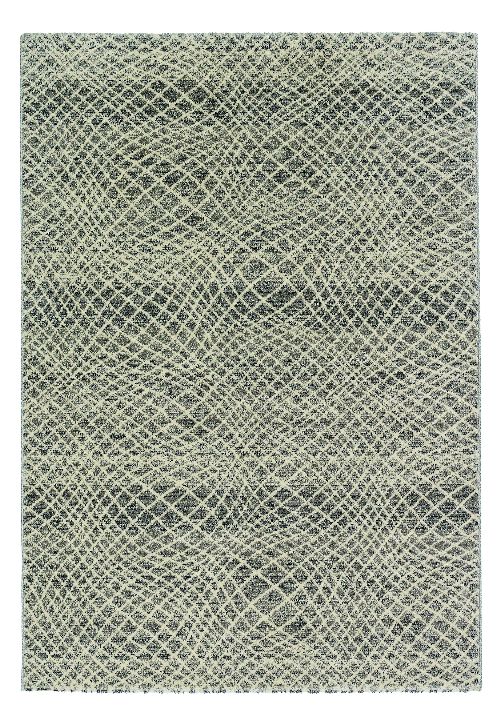 Bild: Astra Kurzflorteppich Carpi - Gitter 3D - (Silber; 200 x 290 cm)