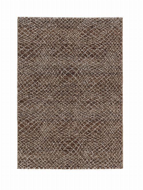 Bild: Astra Kurzflorteppich Carpi - Gitter 3D - (Braun; 60 x 110 cm)
