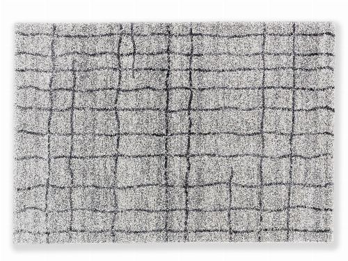 Bild: Astra Hochflor Teppich Savona - Gitter (Grau; 130 x 67 cm)