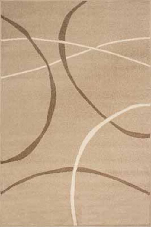 Bild: Kurzflor Teppich Milano - Circle - (Beige)