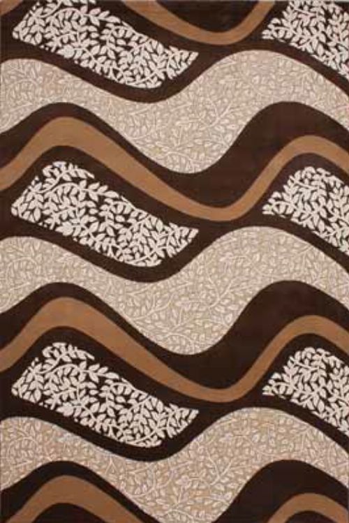 Bild: Floraler Teppich Panda - (Beige)