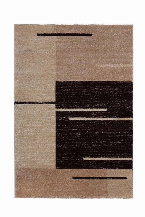 Bild: Teppich Florenz - Lines Up - (Braun; 160 x 230 cm)