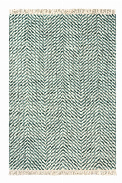 Bild: Brink&Campman Flachgewebe Teppich Atelier Twill (Blau; 140 x 200 cm)