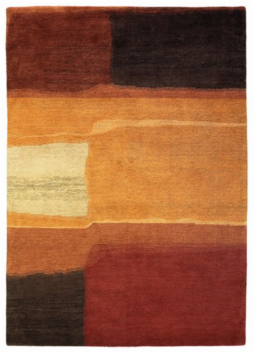 Bild: Designer Schurwollteppich Yara Aquarel 193303 (Braun; 200 x 300 cm)