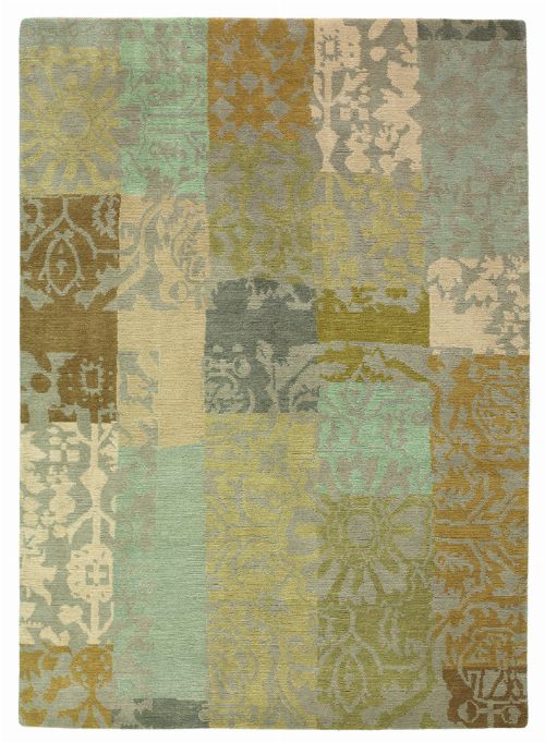 Bild: Designer Vintageteppich Yara Patchwork 194001 (Creme; 250 x 350 cm)