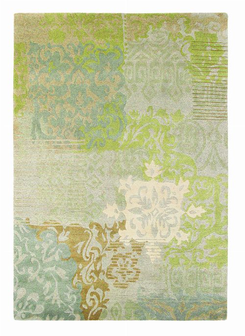 Bild: Vintage Schurwollteppich Yara Venice 196207 (Grün; wishsize)