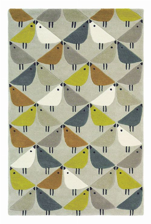 Bild: Scion Schurwollteppich Lintu (Dandelion; 90 x 150 cm)