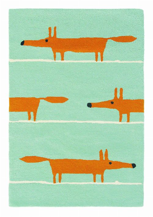 Bild: Teppich Mr Fox (Blau; wishsize)