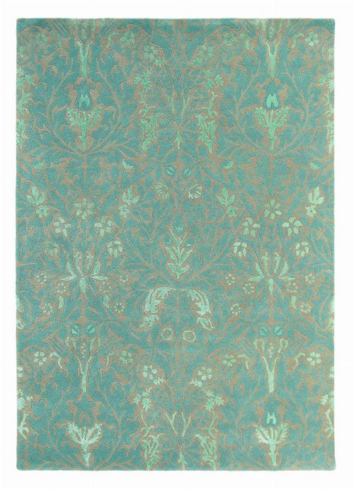 Bild: Teppich Autumn flowers (Blau; 140 x 200 cm)