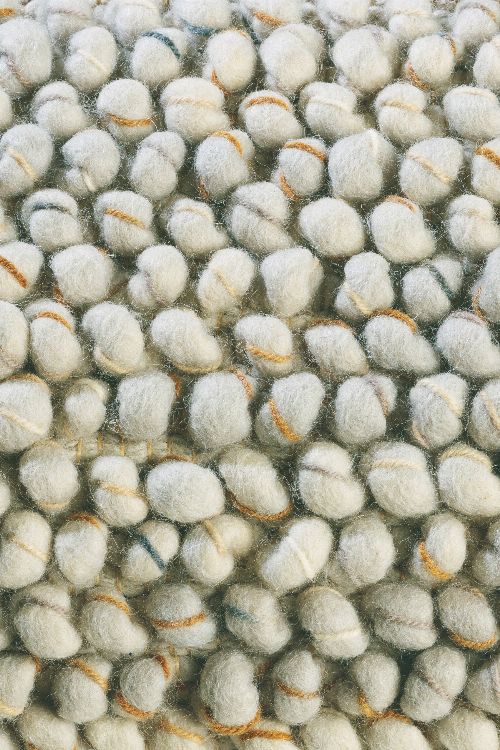Bild: Designer Webteppich Cobble (Hellgrau; 200 x 300 cm)