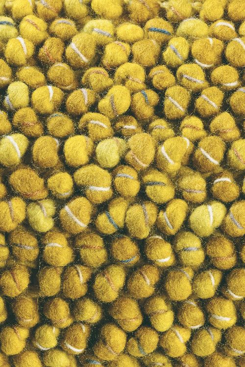 Bild: Designer Webteppich Cobble (Ocker; 200 x 300 cm)