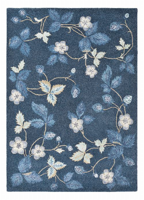 Bild: Wedgwood Designer Teppich Wild Strawberry (Navy; 250 x 350 cm)