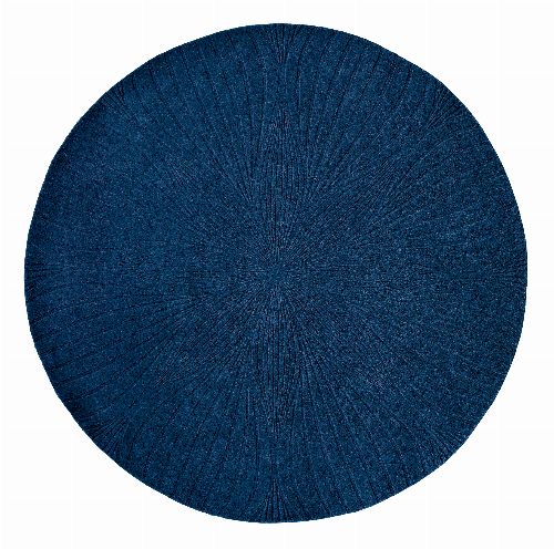 Bild: Wedgwood Designer Teppich Folia - Rund - (Navy; 150 x 150 cm)