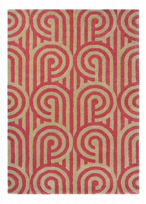 Bild: Florence Broadhurst Designerteppich Turnabouts (Himbeere; 120 x 180 cm)