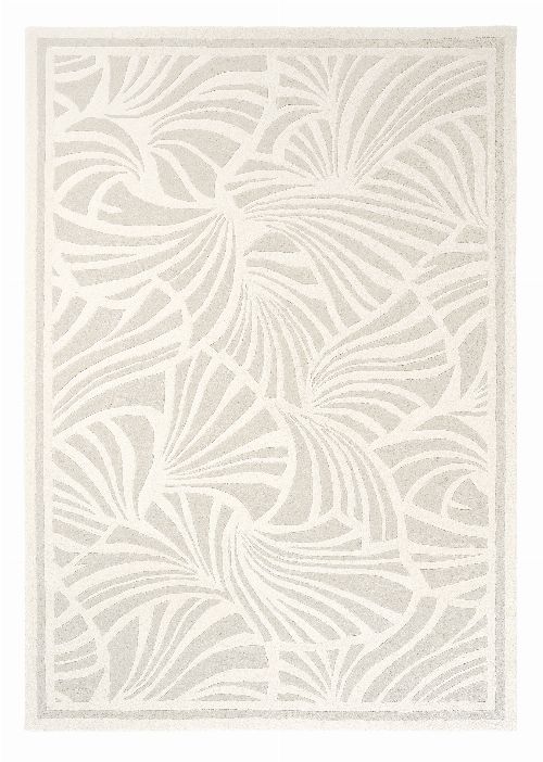 Bild: Florence Broadhurst Designerteppich Japanese Fans (Ivory; 120 x 180 cm)