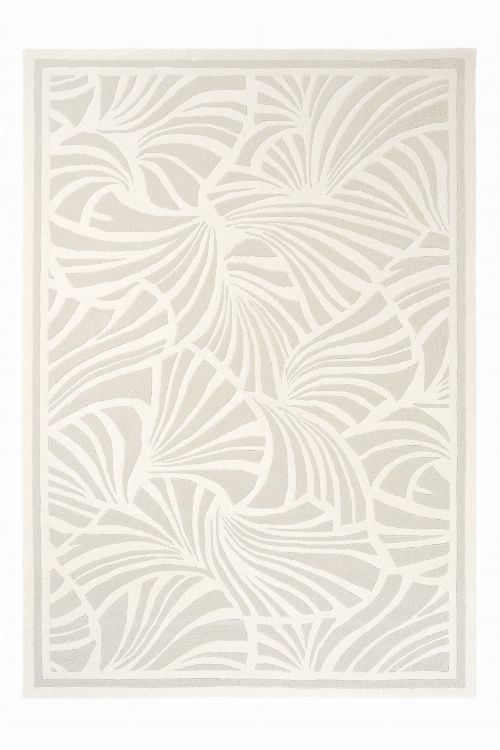 Bild: Florence Broadhurst Designerteppich Japanese Fans (Ivory; 250 x 350 cm)