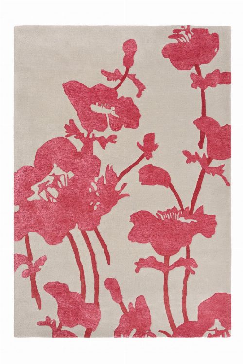 Bild: Florence Broadhurst Designerteppich Floral 300 (Rosa; 120 x 180 cm)