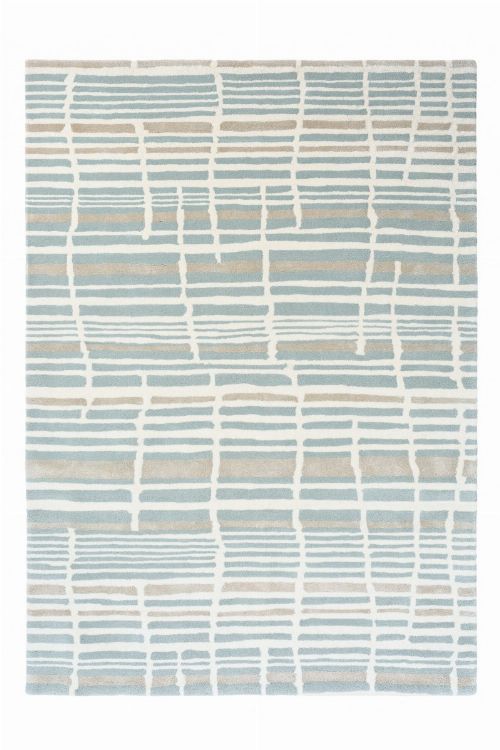 Bild: Florence Broadhurst Designerteppich Tortoiseshell Stripe (Jade; wishsize)