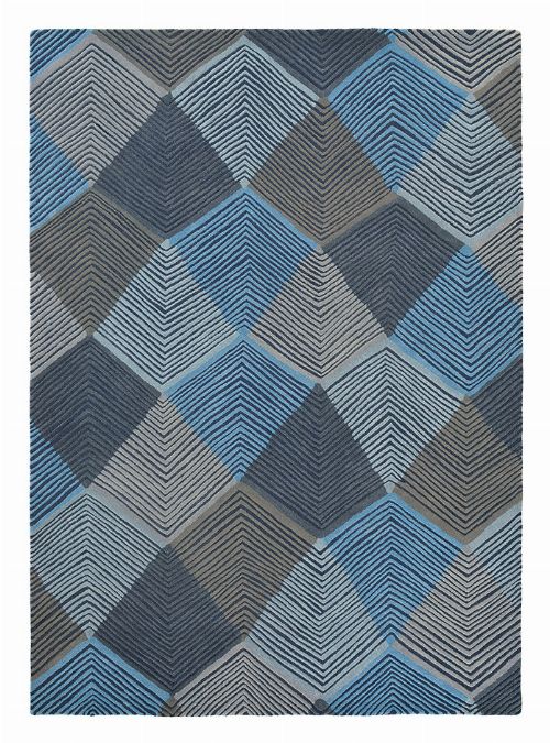 Bild: Harlequin Wollteppich Rhythm 40908 (Indigo; 200 x 280 cm)