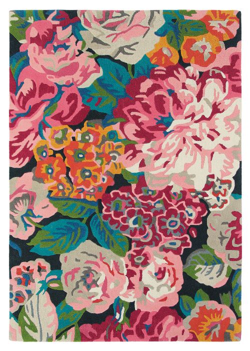 Bild: Schurwollteppich Rose & Peony (Bunt; 200 x 280 cm)