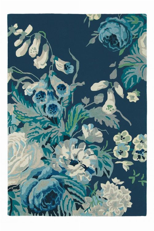Bild: Schurwollteppich Stapleton Park (Blau; 140 x 200 cm)