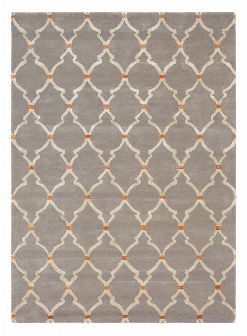 Bild: Sanderson Kurzflorteppich Empire Trellis 45504 (Slate; 200 x 280 cm)