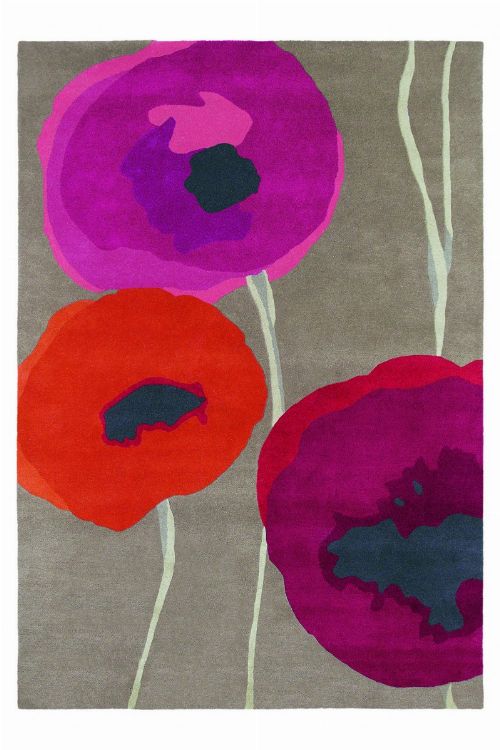 Bild: Teppich Poppies (Rosa; wishsize)