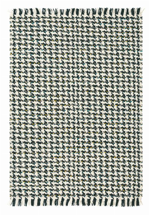 Bild: Designer Flachgewebe Teppich Atelier Poule (Schwarz/Weiß; 250 x 350 cm)