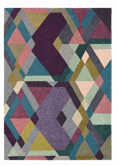 Bild: Ted Baker Design Teppich Mosaic (Bunt/Lila; 170 x 240 cm)