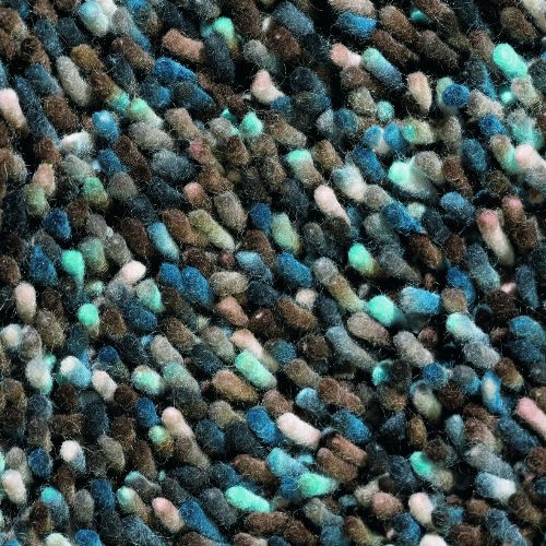 Bild: Teppich Rocks (Türkis/Braun; 250 x 350 cm)