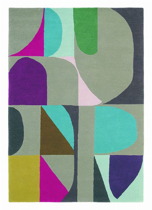 Thumbnail: Teppich Estella Harmony (Bunt/Grau; 140 x 200 cm)