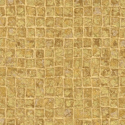 Bild: design id elegante Vliestapete Alpha AL1001-5 - Mosaikoptik (Gold)