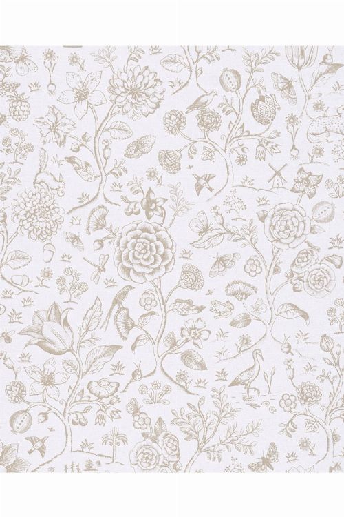 Bild: Eijffinger Tapete PIP 4 375010 - Spring to Life Two Tone (Weiß)