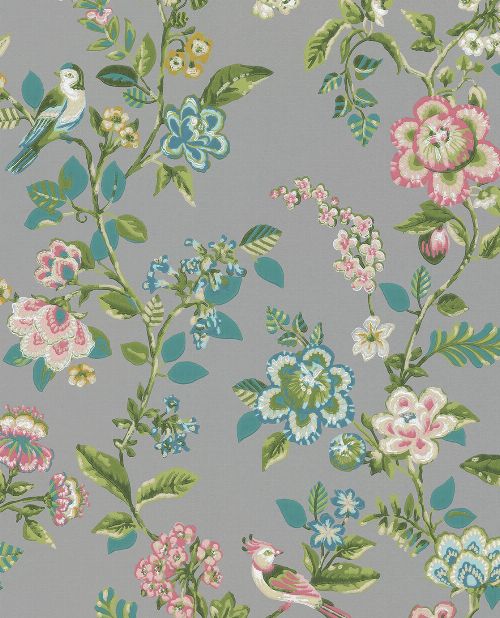 Bild: Eijffinger Tapete PIP 4 375065 - Botanical Print (Grau)