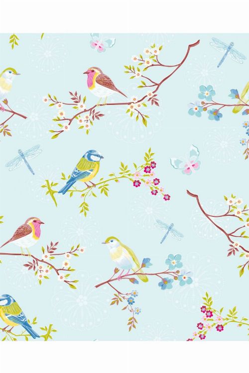 Bild: Eijffinger Tapete PIP 4 375081 - Early Bird (Blau)