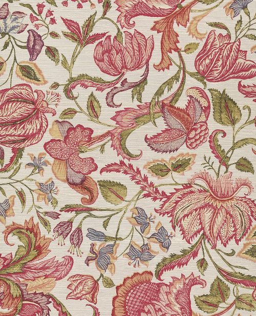 Bild: Eijffinger Sundari Vliestapete 375101 - Exotische Blumen (Weiß)