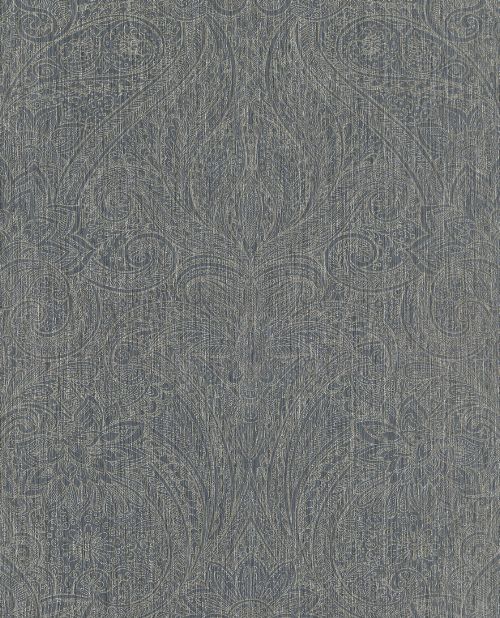 Bild: Eijffinger Sundari Vliestapete 375123 - Ornament (Graublau)