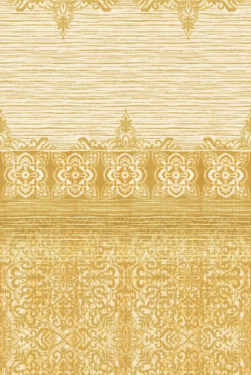 Bild: Eijffinger Tapeten Panel Sundari 375215 - Taj (Gelb; 280 x 186 cm)