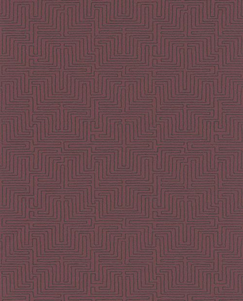 Thumbnail: Eijffinger Vliestapete Siroc 376061 - Labyrinth Optik (Rot)