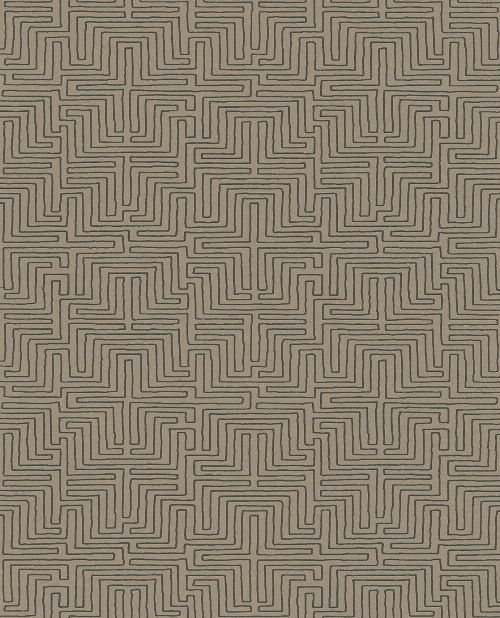 Bild: Eijffinger Vliestapete Siroc 376062 - Labyrinth Optik (Senf)