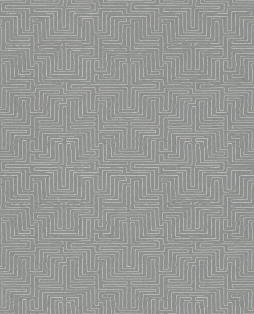 Bild: Eijffinger Vliestapete Siroc 376068 - Labyrinth Optik (Grau)