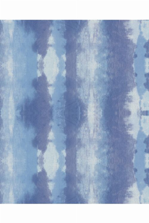 Bild: Eijffinger Streifentapete Stripes+ 377082 - Textiloptik (Blau/Weiß)