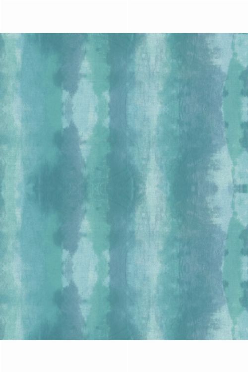 Bild: Eijffinger Streifentapete Stripes+ 377083 - Textiloptik (Türkis)
